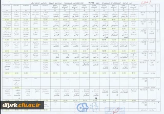 برنامه امتحانات نیمسال اول 92/93 کارشناسی پیوسته