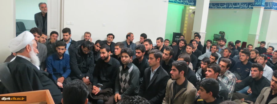 دیدار دانشجویان ،هیئات مذهبی وبسیج دانشجویی پردیس شهیدرجایی با امام جمعه کرمانشاه