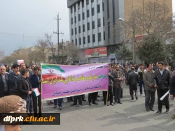 حضور گسترده کارکنان ، اساتیدودانشجویان پردیس شهید رجایی درراهپیمایی یوم الله 22 بهمن 4