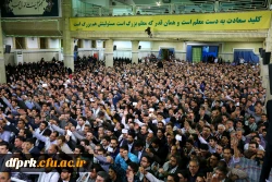 حضورجمعی از دانشجویان پردیس شهید رجایی دردیدارمعلمان با رهبر انقلاب 2