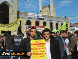 حضور اساتید ،کارکنان، دانشجومعلمان پردیس شهید رجایی و مسئولین استانی دانشگاه فرهنگیان کرمانشاه در مراسم 13 آبان

 4