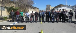 برگزاری مسابقه دوچرخه سورای بمناسبت دهه مبارک فجر در بین اساتید وکارکنان پردیس شهیدرجایی 2