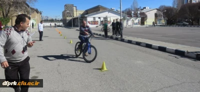 برگزاری مسابقه دوچرخه سواری بمناسبت دهه مبارک فجر در بین اساتید وکارکنان پردیس شهیدرجایی