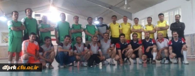 برگزاری مسابقه فوتسال بین کارکنان واساتید به مناسبت اعیاد شعبانیه