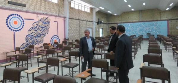 بازدید دکتر کیانی معاونت نظارت ارزیابی وتضمین کیفیت سازمان مرکزی دانشگاه فرهنگیان از پردیس شهیدرجایی کرمانشاه 6