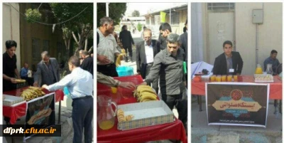 برپایی نمایشگاه و ایستگاه صلواتی در هفته دفاع مقدس