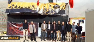 بازدید سرپرست پردیس شهید رجایی از موکب شهدای تربیت معلم دانشگاه فرهنگیان کرمانشاه (گزارش تصویری)