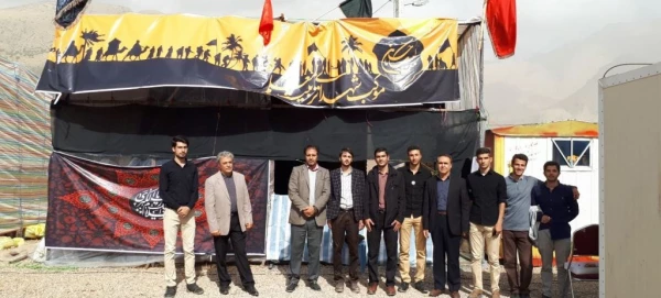 بازدید سرپرست پردیس شهید رجایی از موکب شهدای تربیت معلم دانشگاه فرهنگیان کرمانشاه 2