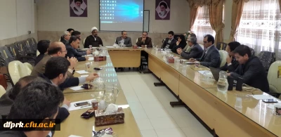 نشست اعضای هیات علمی دانشگاه فرهنگیان کرمانشاه با دکتر طاهری نیا معاونت پژوهش دانشگاه فرهنگیان