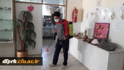 اقدامات ضدعفونی و گند زدایی پردیس شهید رجایی 3