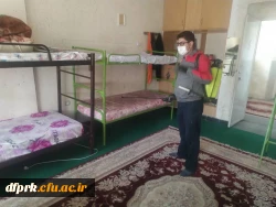 اقدامات ضدعفونی و گند زدایی پردیس شهید رجایی 6