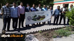 روز جهانی محیط زیست گرامی باد . بهمین مناسبت طی مراسمی کانون محیط زیست در پردیس شهید رجایی اقدام به کاشت بوته گلنمودند  2