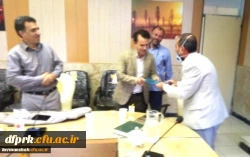 مراسم تکریم ومعارفه معاون اموردانشجویی ومنابع توسعه پردیس شهید رجایی برگزارشد. 2