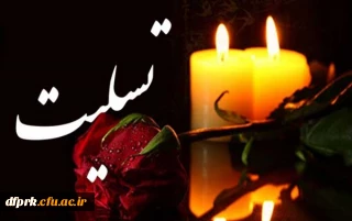 پیام تسلست به برادر گرامی جناب آقای دکتر مجیدمحمدی، مدیریت محترم امور پردیس های دانشگاه فرهنگیان استان کرمانشاه 
