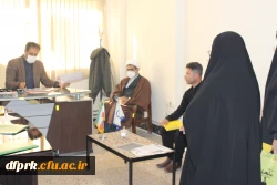 بازدید نماینده نهاد رهبری در دانشگاه فرهنگیان از روند ثبت نام طرح امین پردیس شهید رجایی 3