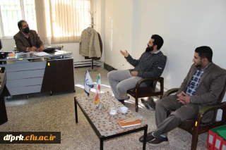 دعوت از دانشجو امیر حسام مرادی نماینده امام جمعه استان در امورات دانشگاه 