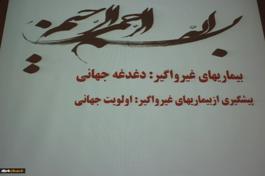 برگزاری کارگاه بیماری غیر واگیر:دغدغه های جهانی و  پیشگیری از بیماری غیر واگیر :اولویت جهانی 2