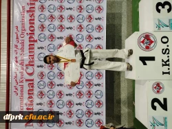 موفقیت دانشجو معلم امیر حسام مرادی در رشته کاراته ،کسب مدال برنز و کسب عنوان بازیکن اخلاق را به جامعه معلمان و دانشگاه فرهنگیان تبریک عرض می نماییم 2