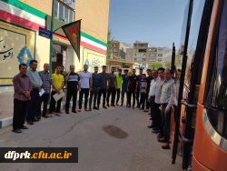 اعزام کاروان ورزشی پردیس شهید رجایی کرمانشاه به مسابقات پنجمین المپیاد ورزشی همگانی کشوری در شهر کرد  2