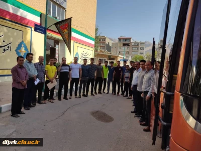 اعزام کاروان ورزشی پردیس شهید رجایی کرمانشاه به مسابقات پنجمین المپیاد ورزشی همگانی کشوری در شهر کرد 